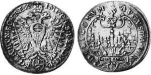 1/6 Thaler Augusta (Germania) (1276 - 1803) Argento Ferdinando II d