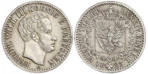 1/6 Thaler Regno di Prussia (1701-1918) Argento Federico Guglielmo III di Prussia  (1770 -1840)