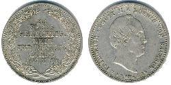 1/6 Thaler Stati federali della Germania Argento 