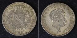 1/6 Thaler Stati federali della Germania Argento 