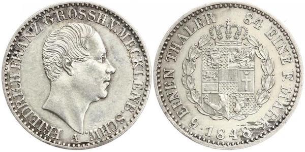 1/6 Thaler Stati federali della Germania Argento 