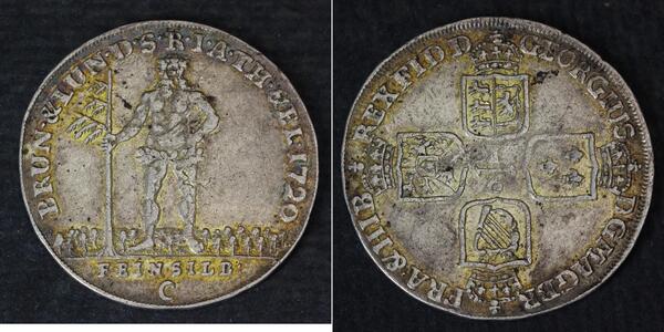 1/6 Thaler Stati federali della Germania Argento 