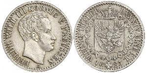 1/6 Thaler Reino de Prusia (1701-1918) Plata Federico Guillermo III de Prusia (1770 -1840)