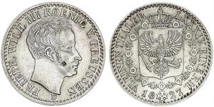 1/6 Thaler Reino de Prusia (1701-1918) Plata Federico Guillermo III de Prusia (1770 -1840)