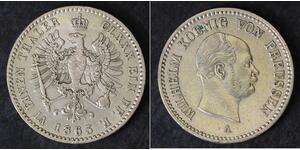 1/6 Thaler States of Germany Plata 