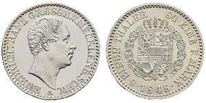 1/6 Thaler States of Germany Plata 