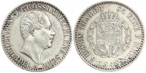 1/6 Thaler States of Germany Plata 