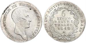 1/6 Thaler Königreich Preußen (1701-1918) Silber Friedrich Wilhelm III (1770 -1840)