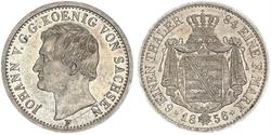 1/6 Thaler Königreich Sachsen (1806 - 1918) Silber Johann (Sachsen)