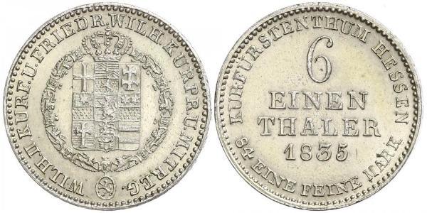 1/6 Thaler Landgrafschaft Hessen-Kassel (1567 - 1806) Silber 