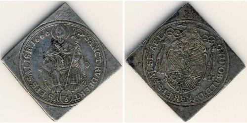 1/6 Thaler Salzburg Silber 