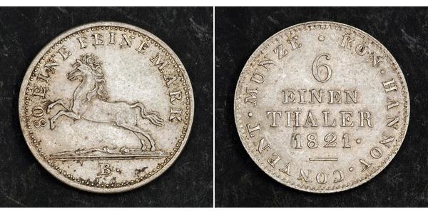 1/6 Thaler Hanover Silver 