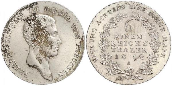 1/6 Thaler Kingdom of Prussia (1701-1918) Silver Frederick William III of Prussia (1770 -1840)