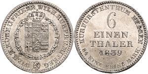 1/6 Thaler Landgraviate of Hesse-Kassel (1567 - 1806) Silver 