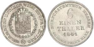 1/6 Thaler Landgraviate of Hesse-Kassel (1567 - 1806) Silver 