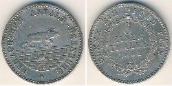 1/6 Thaler States of Germany Silver 