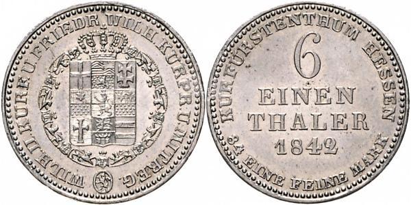 1/6 Thaler Landgraviate of Hesse-Kassel (1567 - 1806) 銀 