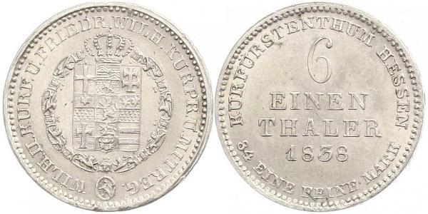 1/6 Thaler Landgraviate of Hesse-Kassel (1567 - 1806) 銀 