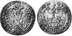 1/6 Thaler 奥格斯堡 (1276 - 1803 Augsburg) 銀 斐迪南二世 (神圣罗马帝国) (1578 -1637)