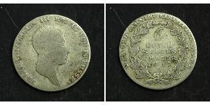 1/6 Thaler 普魯士王國 (1701 - 1918) 銀 腓特烈·威廉三世 (1770 -1840)