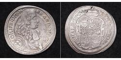 1/6 Талер Ансбах (княжество) (1398–1792) Серебро John Frederick, Margrave of Brandenburg-Ansbach (1654 – 1686)