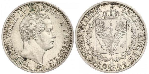 1/6 Талер Королівство Пруссія (1701-1918) Срібло Фрідріх Вільгельм IV (1795 - 1861)