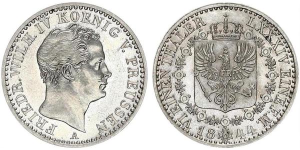 1/6 Талер Королівство Пруссія (1701-1918) Срібло Фрідріх Вільгельм IV (1795 - 1861)