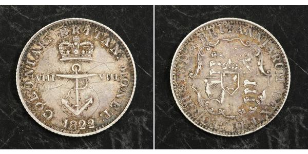 1/8 Dollar Empire britannique (1497 - 1949) Argent George IV (1762-1830)