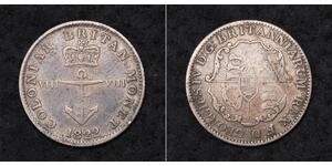 1/8 Dólar Imperio británico (1497 - 1949) Plata Jorge IV (1762-1830)