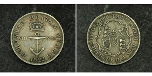 1/8 Dólar Imperio británico (1497 - 1949) Plata Jorge IV (1762-1830)