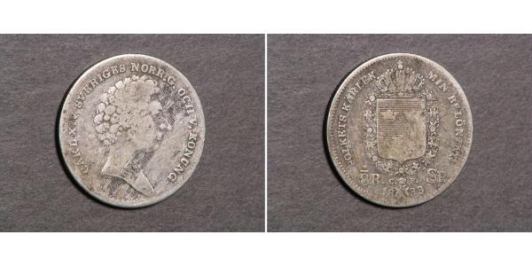 1/8 Riksdaler Sweden Silver 