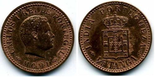 1/8 Tanga Inde portugaise (1510-1961) Bronze 