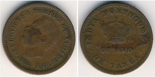 1/8 Tanga Portugiesisch-Indien (1510-1961) Kupfer 