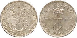 1/8 Долар Британська імперія (1497 - 1949) Срібло Георг IV (1762-1830)