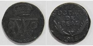1/8 Реал Нова Іспанія (1519 - 1821) Мідь 