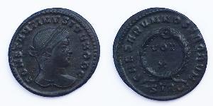 1 AE3 / 1 Фолліс Римська імперія (27BC-395) Бронза Констанцій II (317 - 361)