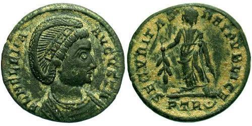 1 AE3 / 1 Фолліс Римська імперія (27BC-395) Бронза Олена  Августа (250 -330)