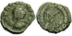 1 AE4 / 1 Фоллис Византийская империя (330-1453) Бронза Маркиан (392-457)