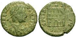 1 AE4 / 1 Фоллис Западная Римская империя (285-476) Бронза Флавий Виктор (?-388)