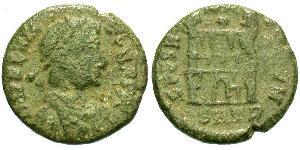 1 AE4 / 1 Фоллис Западная Римская империя (285-476) Бронза Флавий Виктор (?-388)