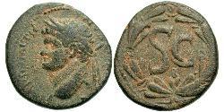 1 AE_ Roman Empire (27BC-395) Bronze Domitian  (51-96)