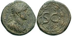 1 AE_ Roman Empire (27BC-395) Bronze Hadrian  (76 - 138) 