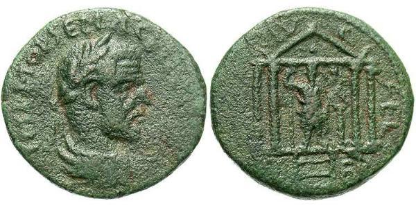 1 AE_ Roman Empire (27BC-395) Bronze Macrinus  (165-218)