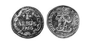 1 Albus Margrave of Baden-Durlach (1535 - 1771) Billon 