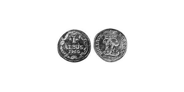 1 Albus Markgrafschaft Baden-Durlach (1535 - 1771) Billon Silber 