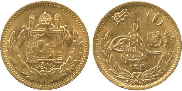 1 Amani Emirat Afghanistan (1823 - 1926) Gold Amanullah Khan (1892 - 1960)