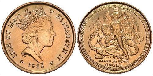 1 Angel Isle of Man Gold Elizabeth II (1926-2022)