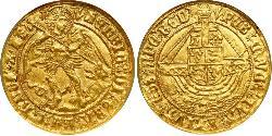 1 Angel Kingdom of England (927-1649,1660-1707) Gold Henry VII (1457 - 1509)