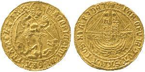 1 Angel Kingdom of England (927-1649,1660-1707) Gold Henry VIII (1491 - 1547)