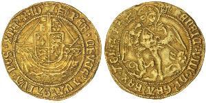 1 Angel Kingdom of England (927-1649,1660-1707) Gold Henry VIII (1491 - 1547)